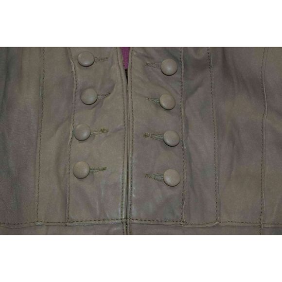 Anthro Burning Torch Leather Jacket sz M Blazer - Picture 5 of 12